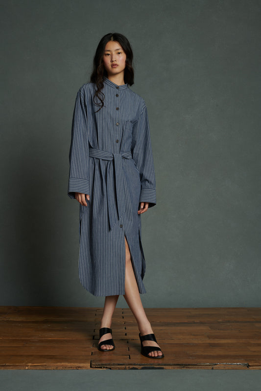 Robe Akiko - Bleu Nuit - Coton - Femme