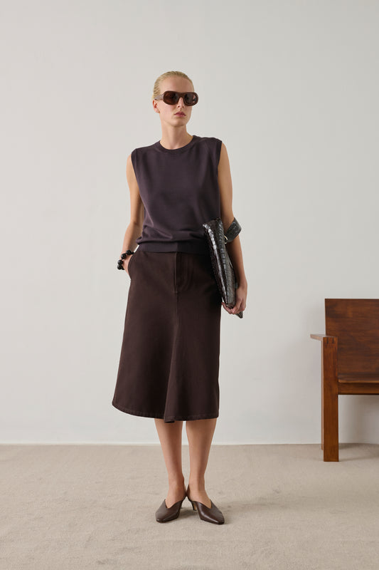 Pull Fargo - Figue - Laine mérinos - Femme