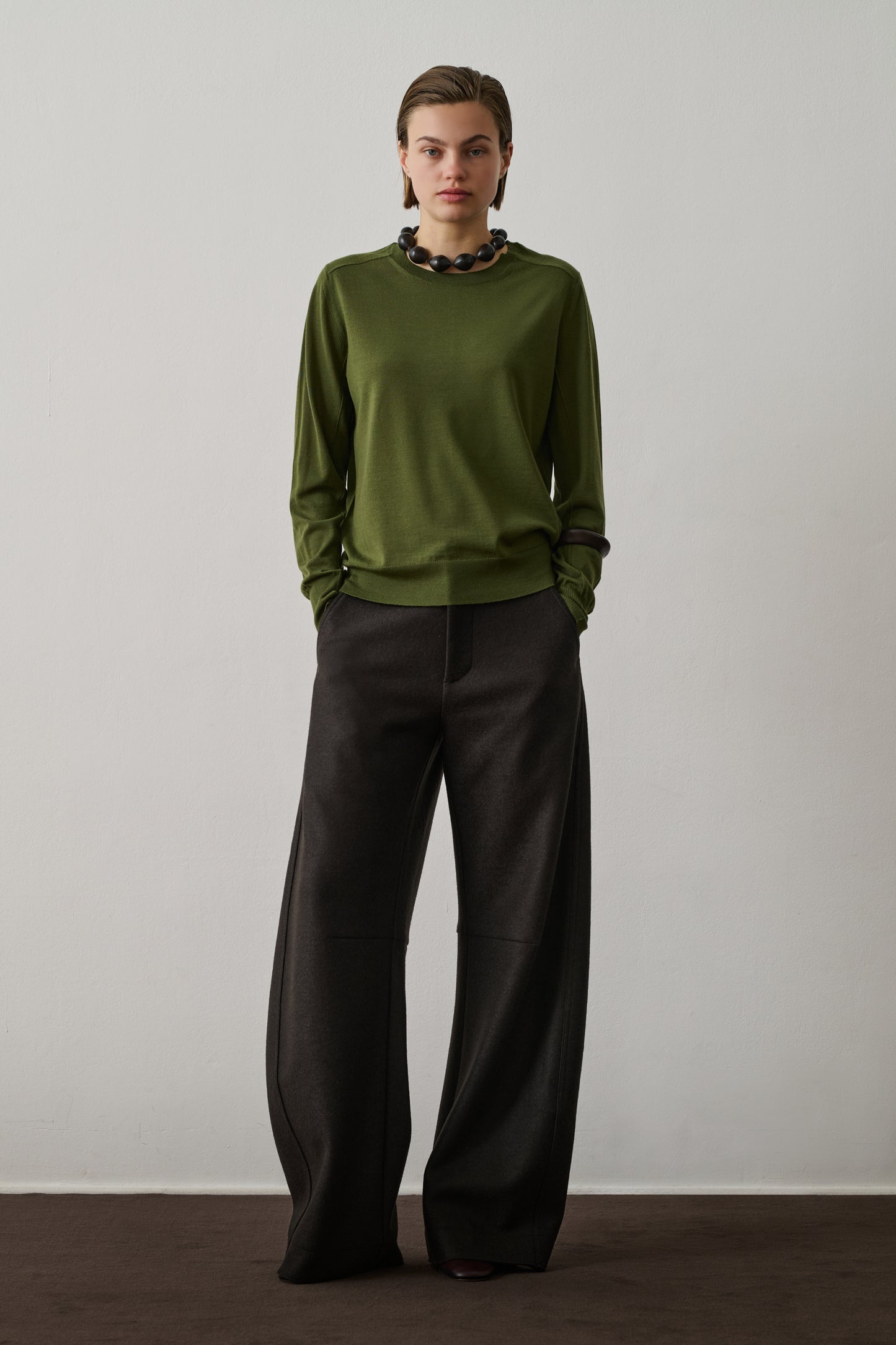 Pull Aussie - Vert Olive - Laine - Femme