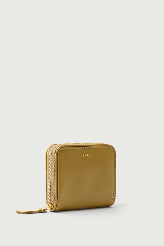 Porte-Monnaie Electre - Bronze - Cuir - Femme