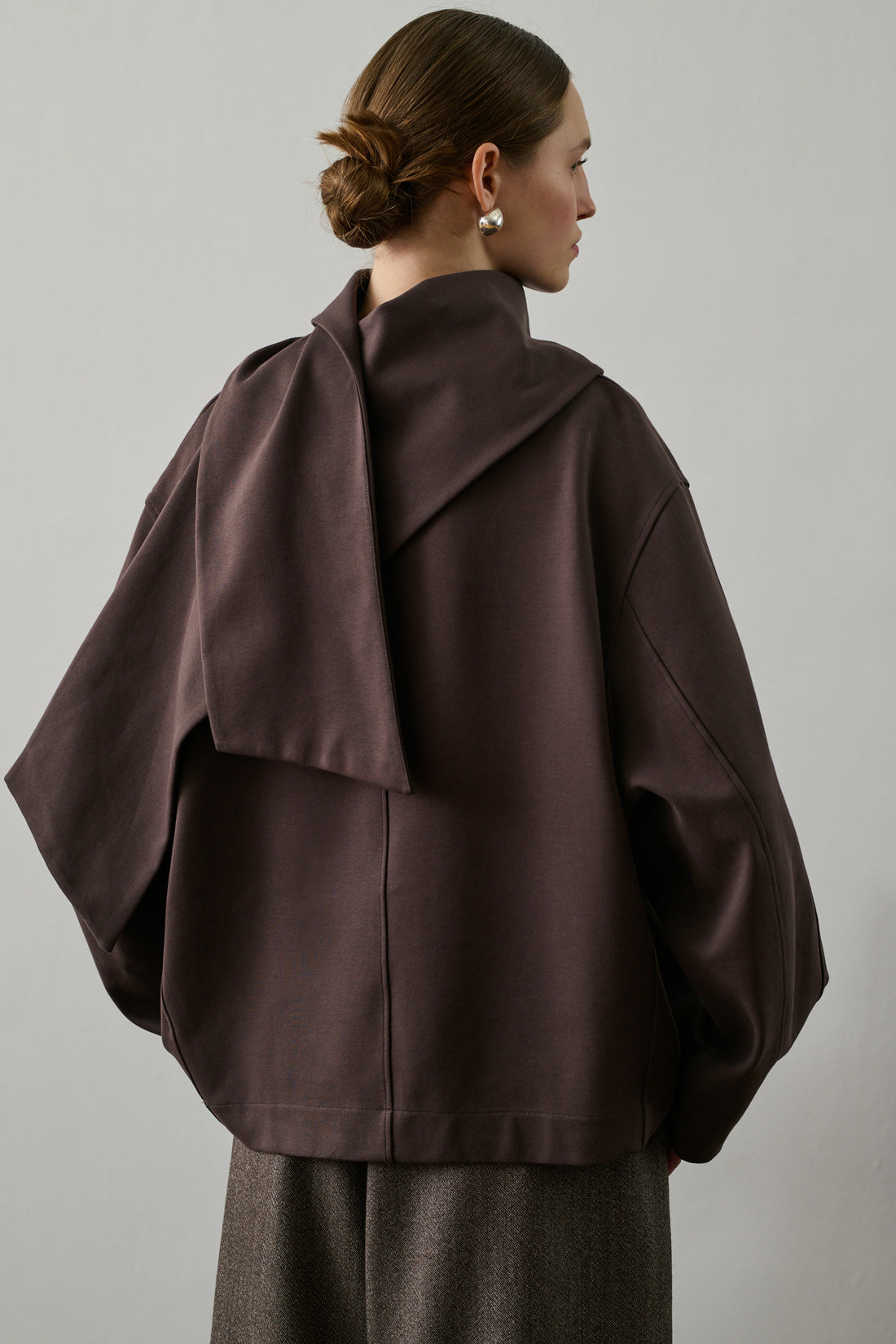 Sweatshirt Freja - Marron/Prune - Coton - Femme