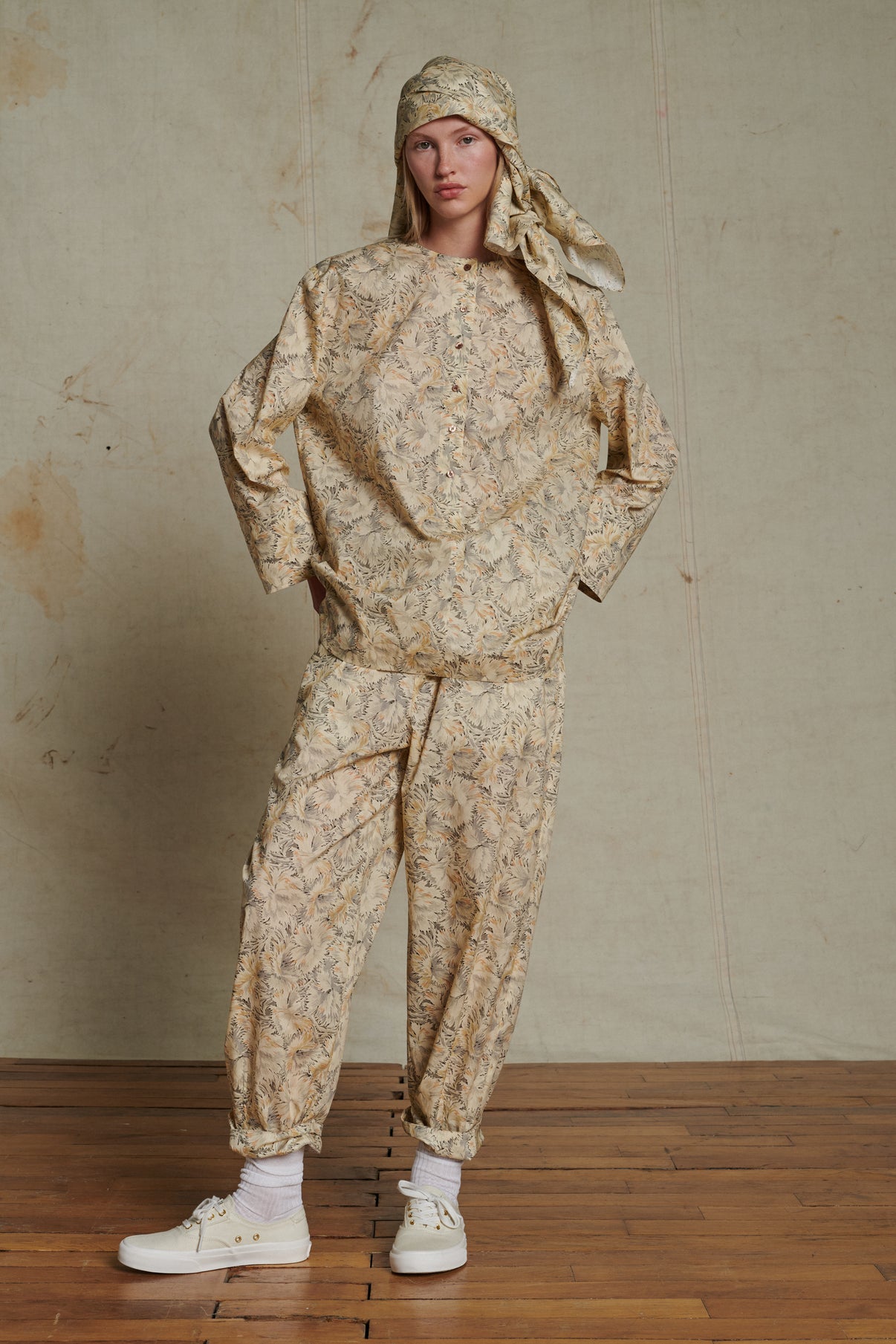 Chemise Alaska - Beige/Gris - Coton - Femme vue 1