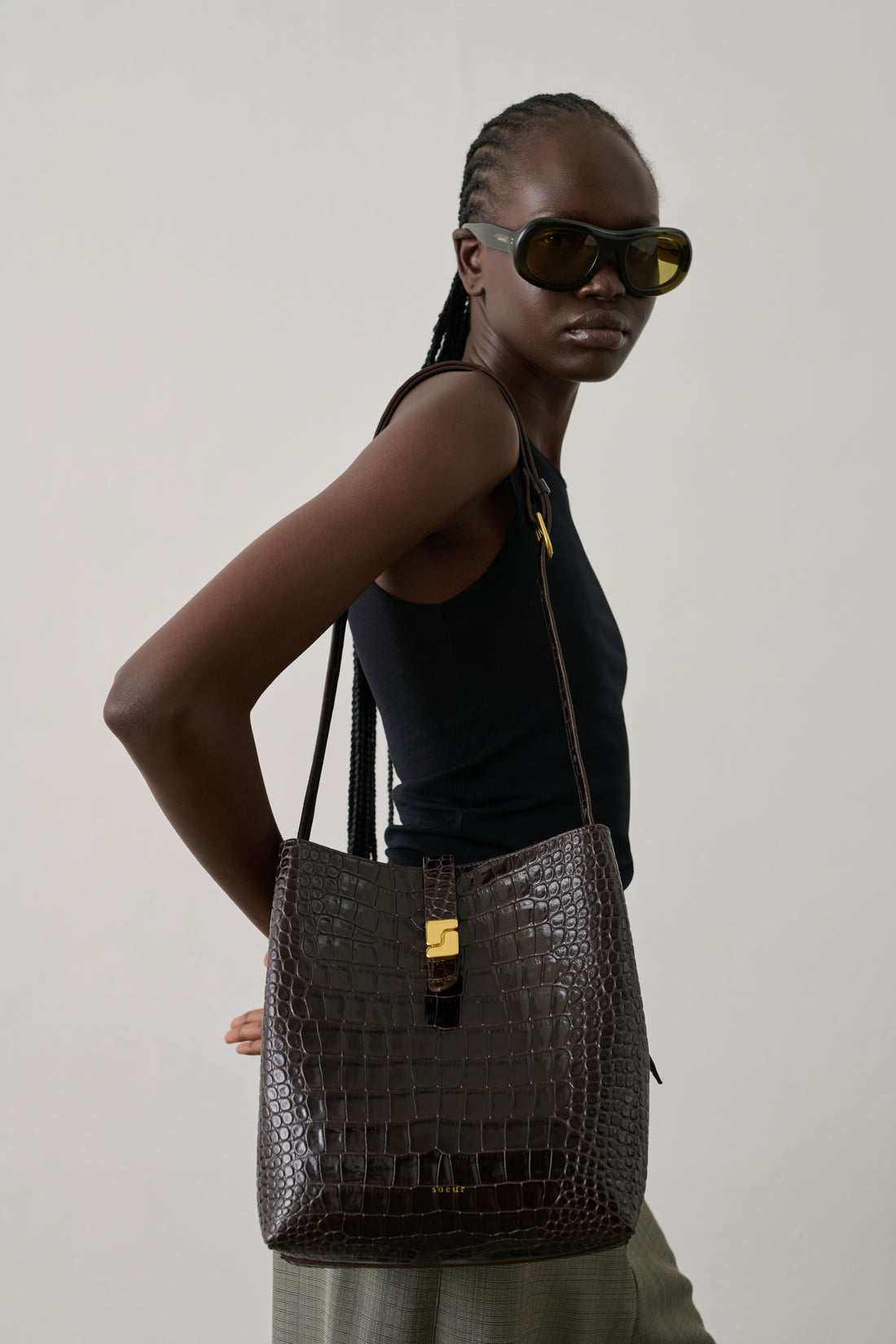 Sac Bello - Marron Foncé - Cuir - Femme