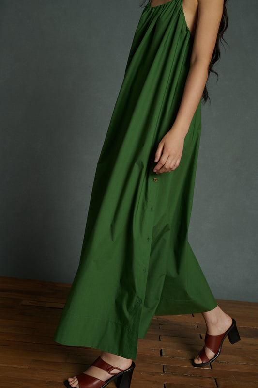 Robe Arielle - Vert - Coton - Femme