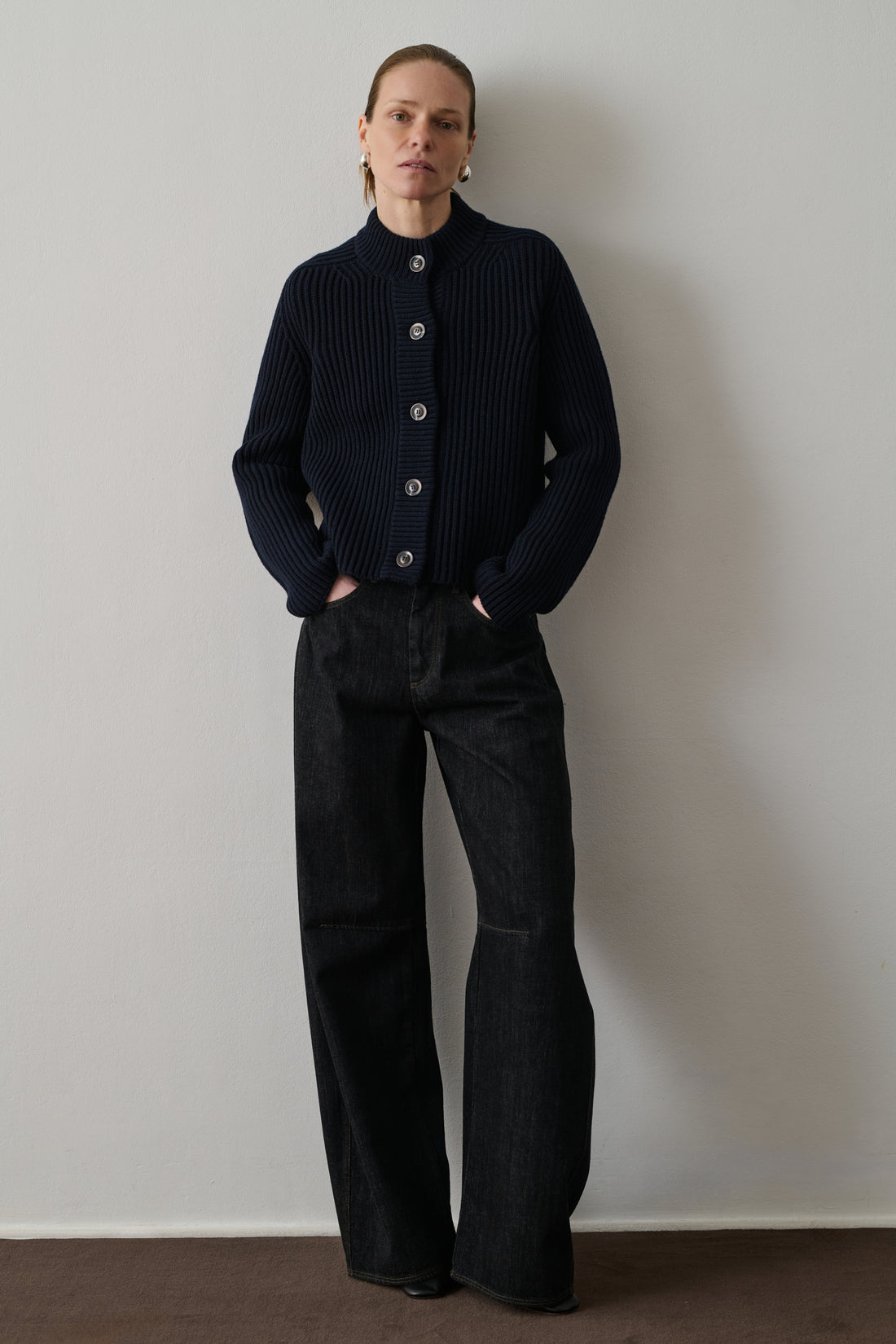 Cardigan Flaubert - Navy - Laine - Femme