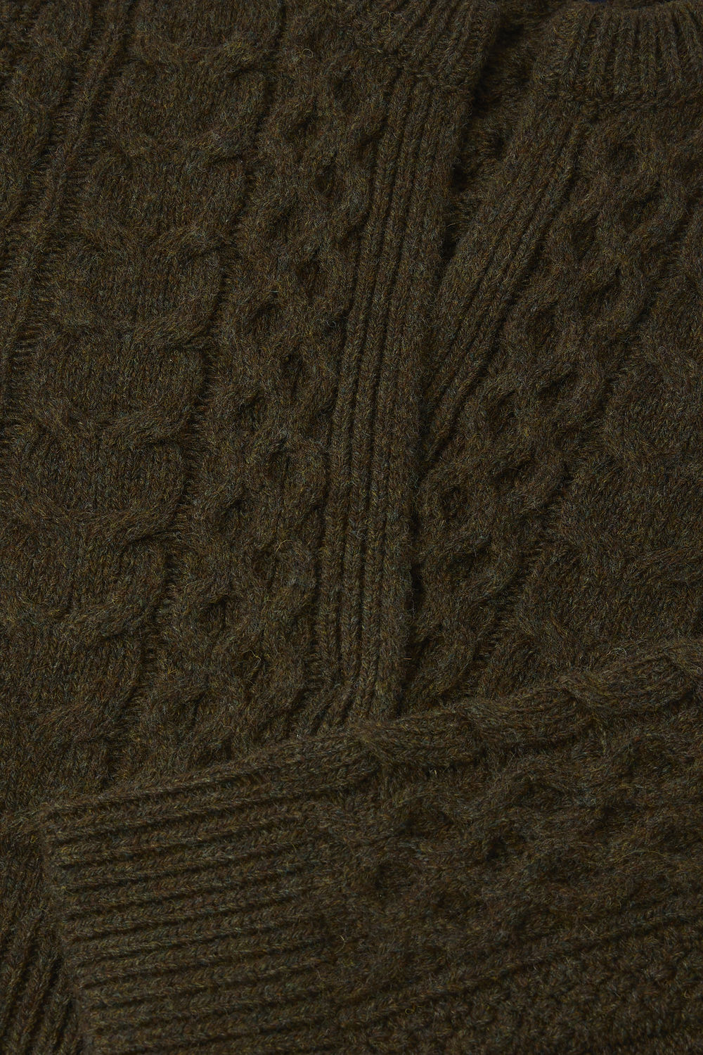 Cardigan Conrad - Kaki Chiné - Laine - Femme vue 6