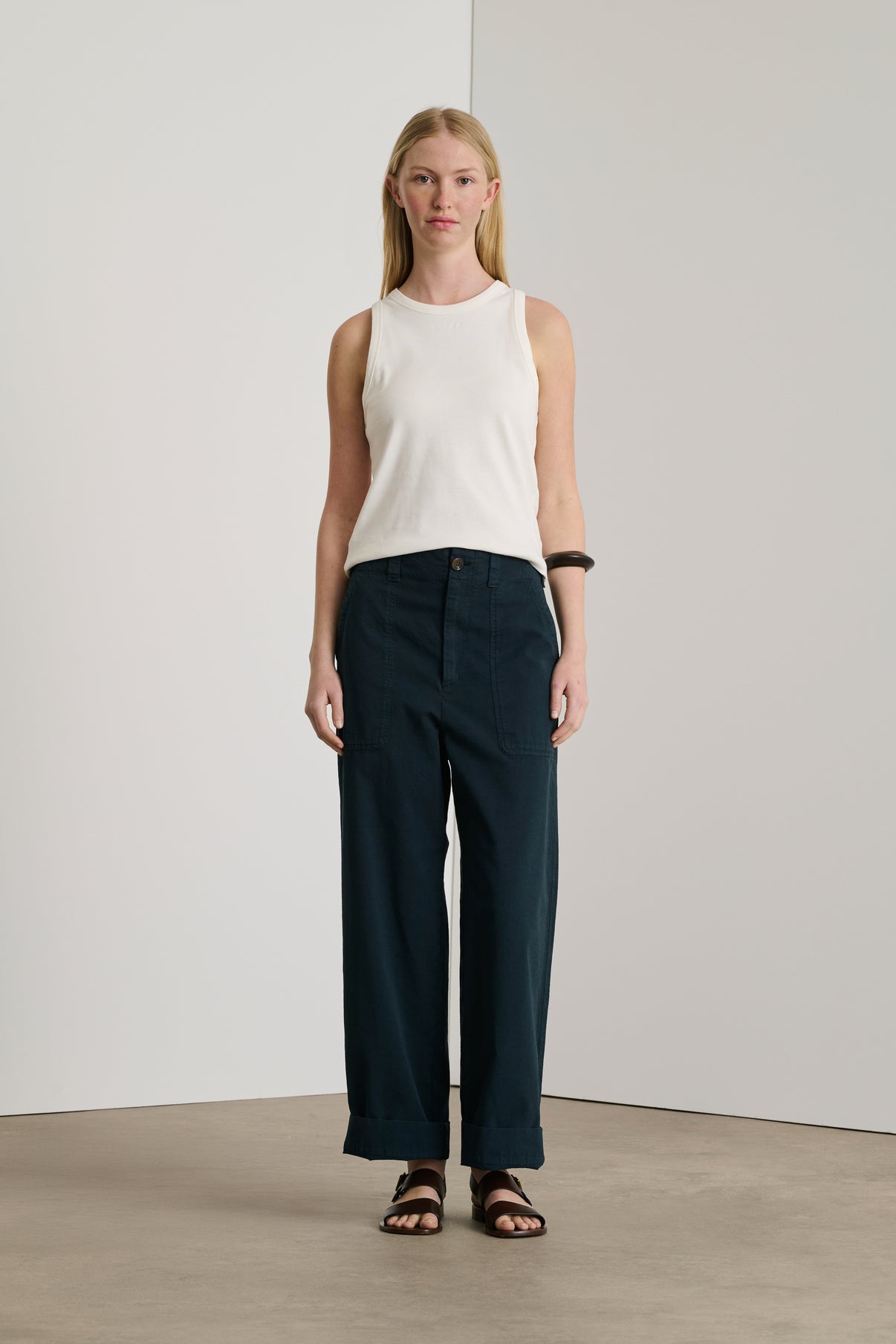 Pantalon Darryl - Ardoise Foncée - Coton - Femme vue 1