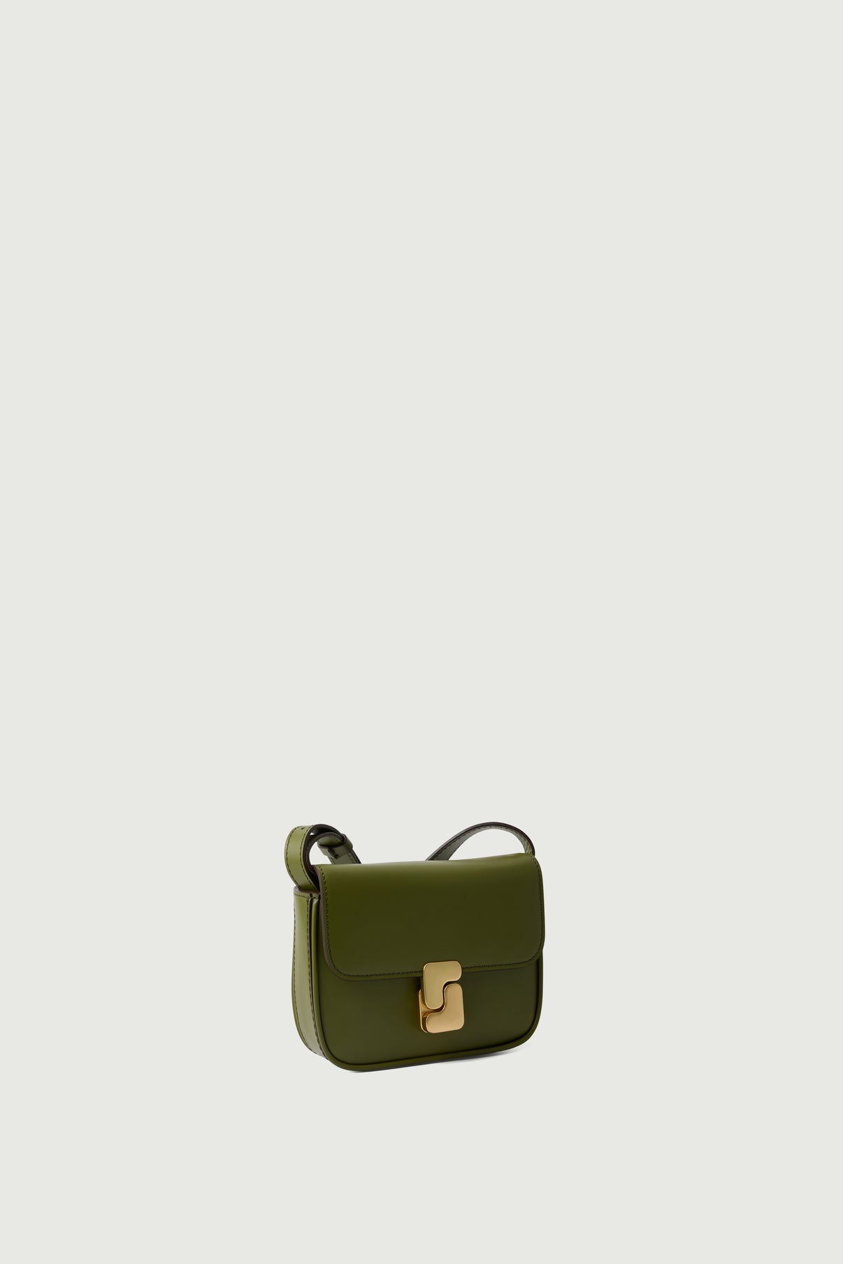 Sac Bell Very Mini - Vert Olive - Cuir - Femme vue 2